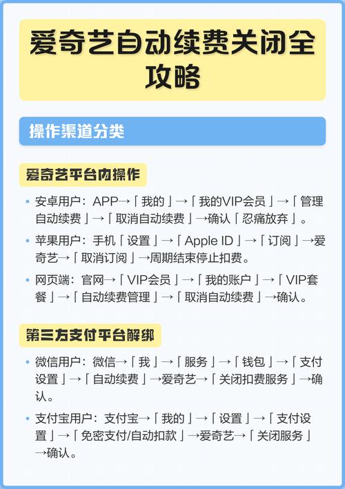 爱奇艺关闭自动续费的方法