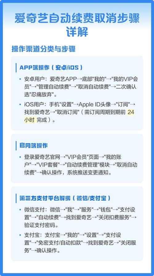 爱奇艺关闭自动续费的方法