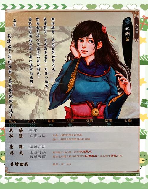 侠客风云传天赋