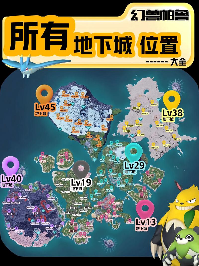 幻兽帕鲁全地图点位一览 传送点分布及抓捕攻略