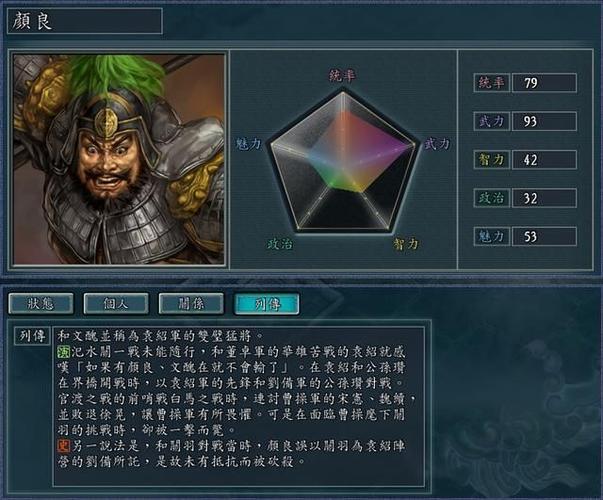 颜良文丑