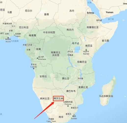 博茨瓦纳地图｜面积人口首都一图看懂