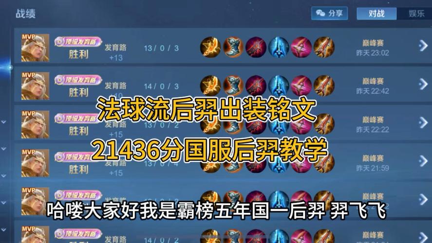 后羿出装