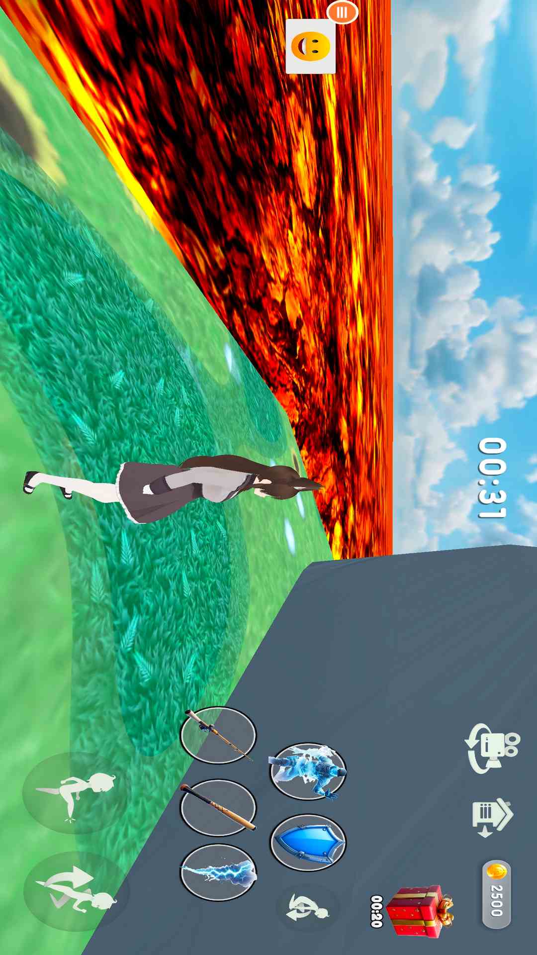 动漫女孩跑步腾讯版游戏截图