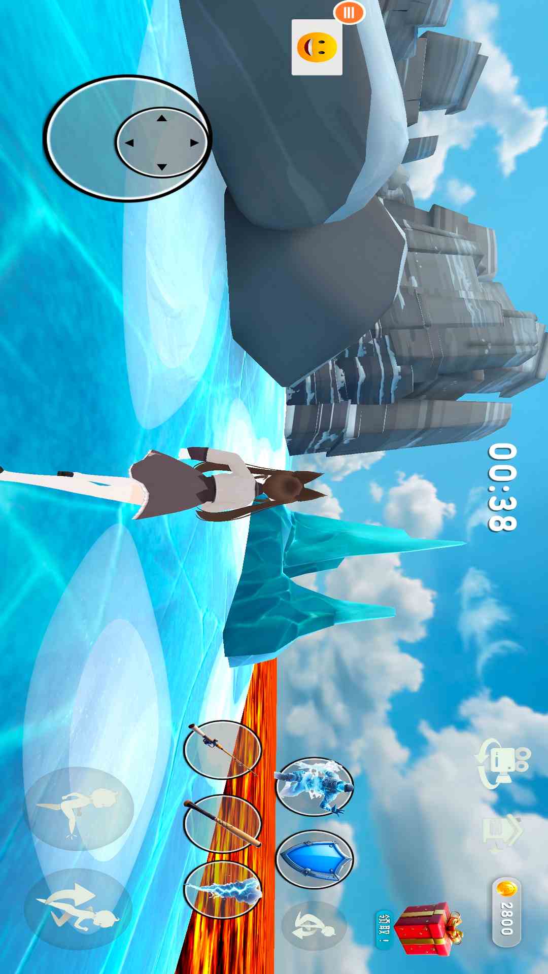 动漫女孩跑步腾讯版游戏截图