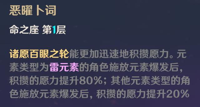 原神雷电将军命座抽取建议