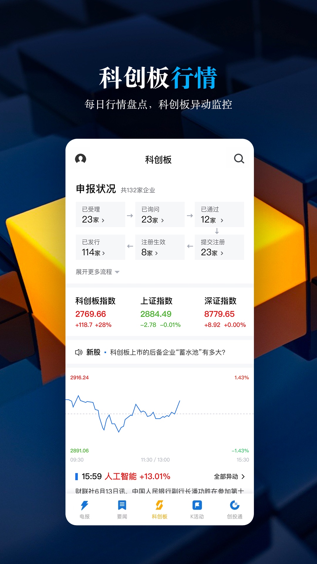科创板日报app截图